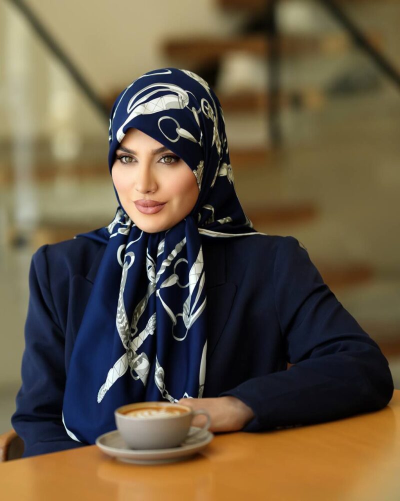 روسری رنگی طرح دار کد 9932 - Image 1