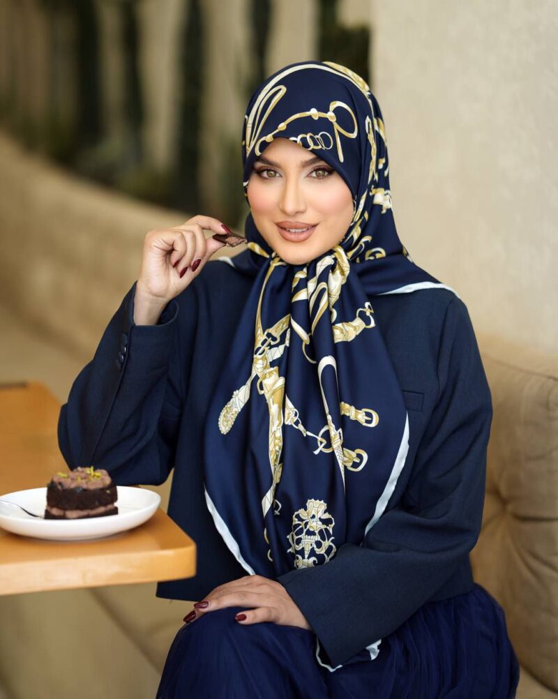 روسری رنگی طرح دار کد 9937 - Image 1