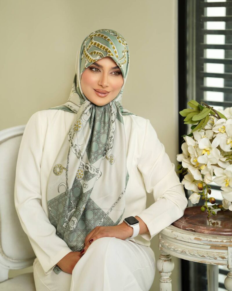 9938 روسری رنگی طرح دار کد 9938 - Image 1