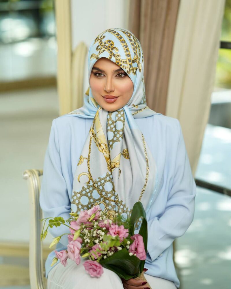 روسری رنگی طرح دار کد 9939 - Image 1