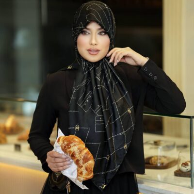 روسری رنگی طرح دار کد 9948