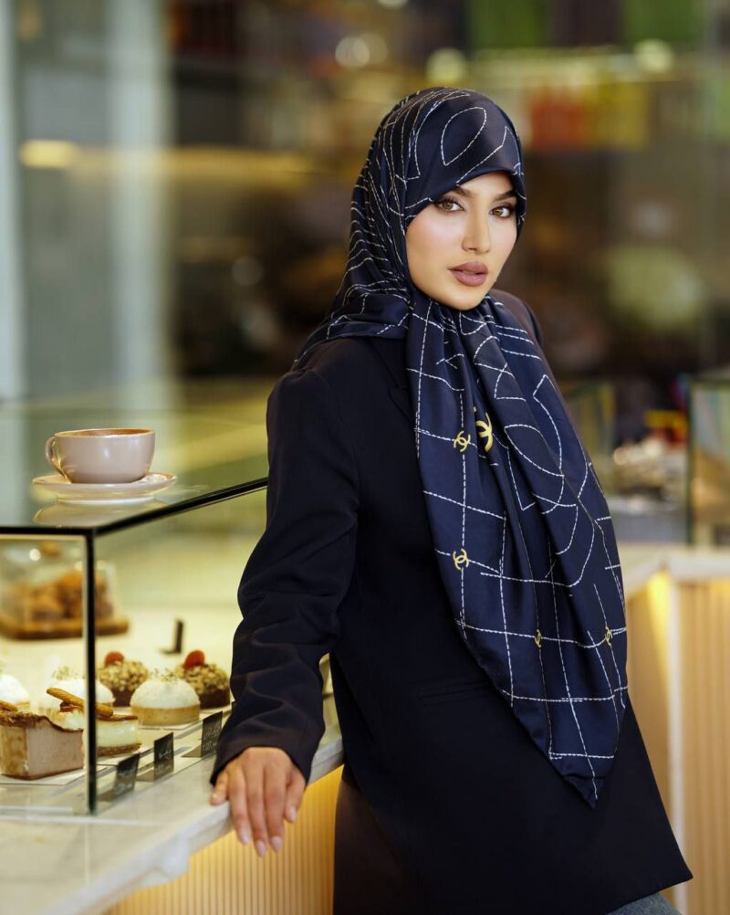 روسری رنگی طرح دار کد 9949 - Image 1