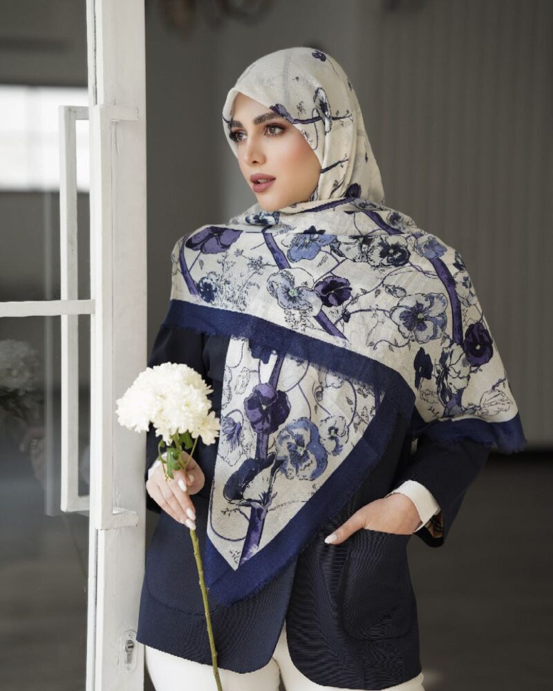 روسری رنگی طرح دار کد 9950 - Image 1