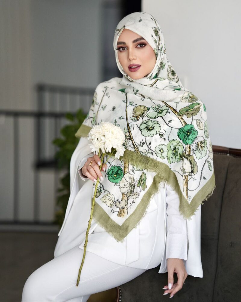 روسری رنگی طرح دار کد 9951 - Image 1