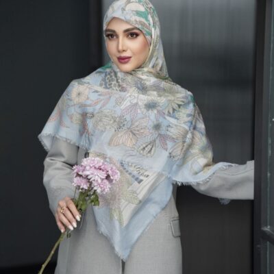 روسری رنگی طرح دار کد 9953