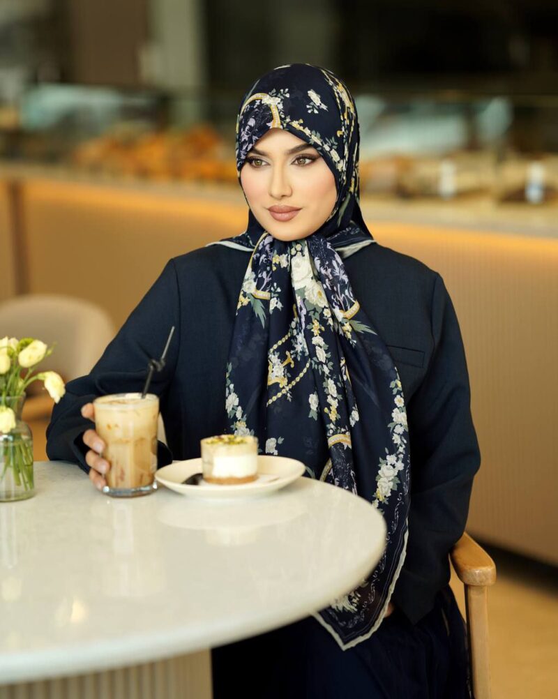 روسری رنگی طرح دار کد 9955 - Image 1