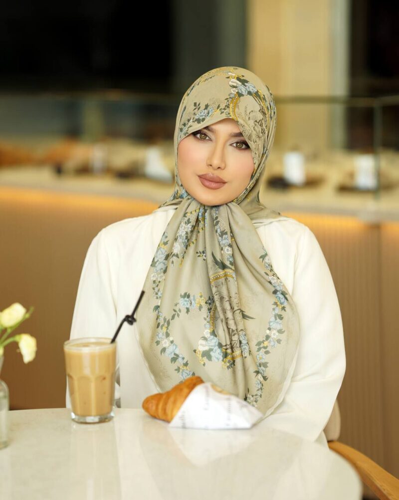 روسری رنگی طرح دار کد 9957 - Image 1