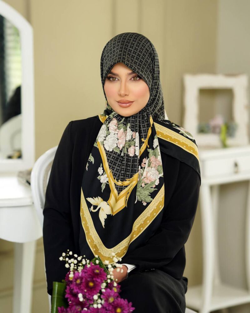 9965 روسری رنگی طرح دار کد 9965 - Image 1