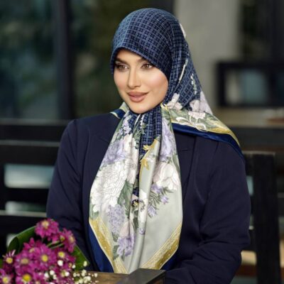 روسری رنگی طرح دار کد 9968