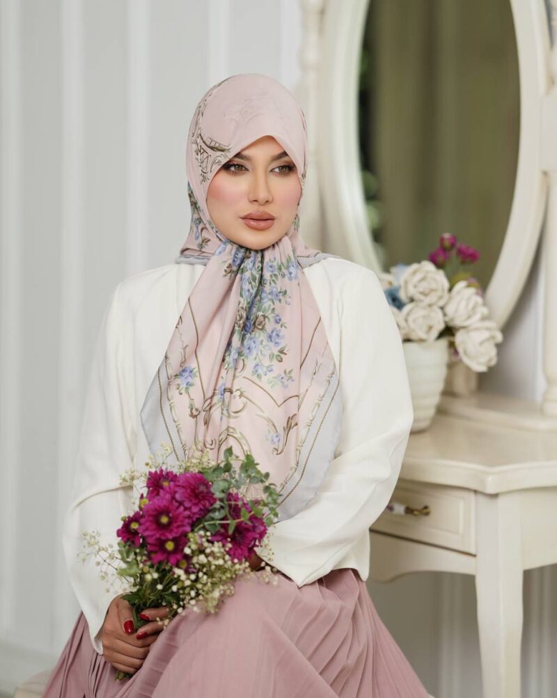 روسری رنگی طرح دار کد 9993 - Image 1