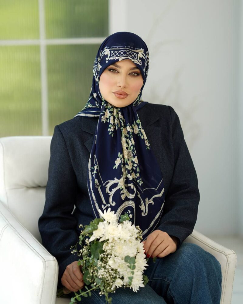 9995 روسری رنگی طرح دار کد 9995 - Image 1