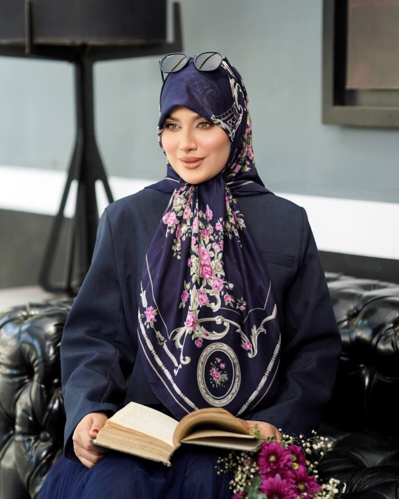 روسری رنگی طرح دار کد 9997 - Image 1