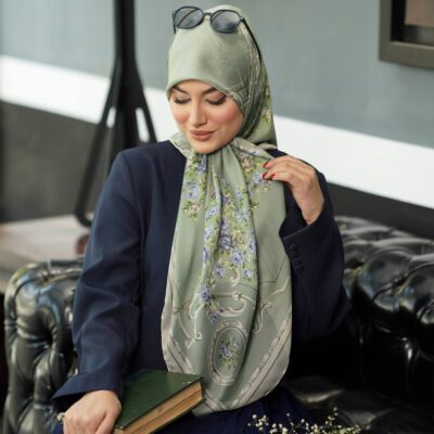 روسری رنگی طرح دار کد 9998