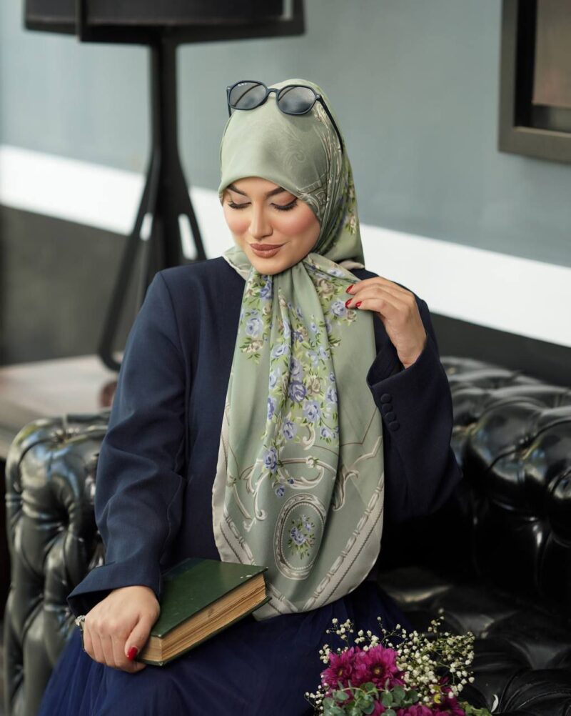 روسری رنگی طرح دار کد 9998 - Image 1