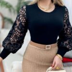 بلوز بافت کد 10045