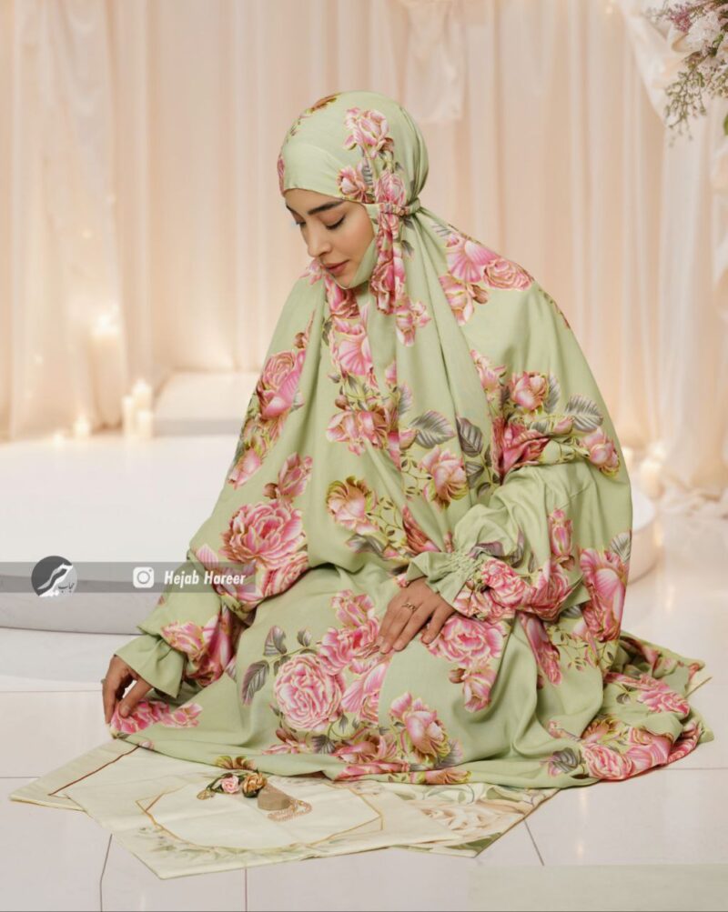 10125 چادر نماز آستین دار نوجوان کد 10125 - Image 1