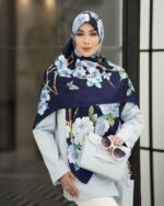 روسری رنگی طرح دار کد 10134