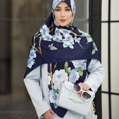 روسری رنگی طرح دار کد 10134