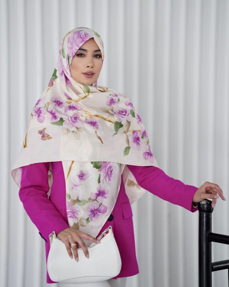 روسری رنگی طرح دار کد 10139 - Image 1