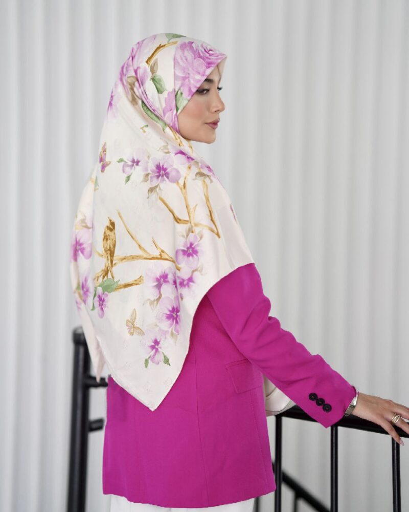 روسری رنگی طرح دار کد 10139 - Image 2