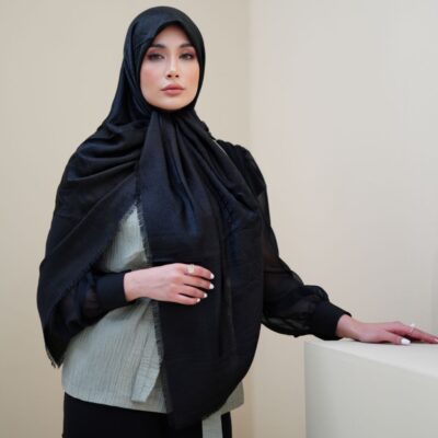 روسری کشمیرنخی ژاکارد کد 10144