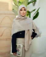 روسری نخی ژاکارد کد 10145