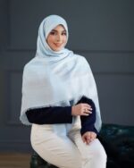 روسری نخی ژاکارد کد 10147