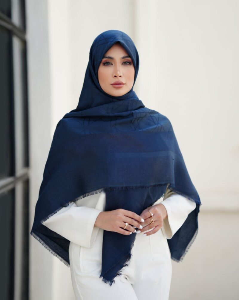 روسری نخی ژاکارد کد 10150 - Image 1