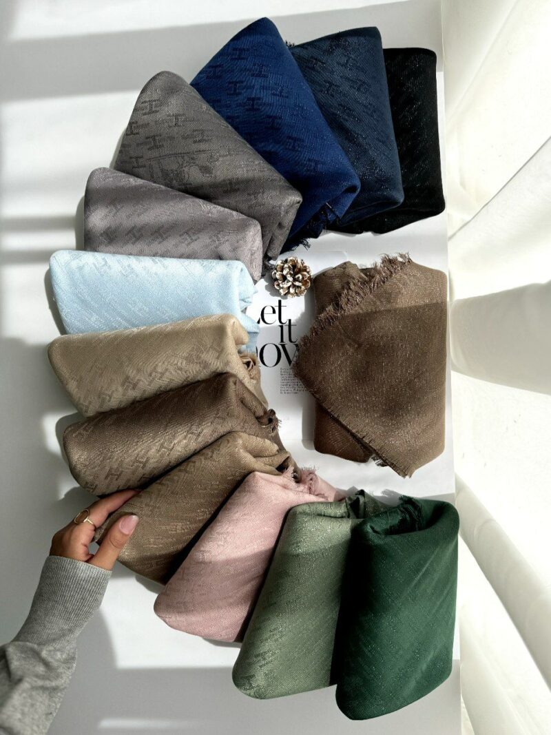 روسری نخی ژاکارد کد 101۷۰ - Image 3