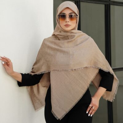 روسری نخی ژاکارد کد 10153