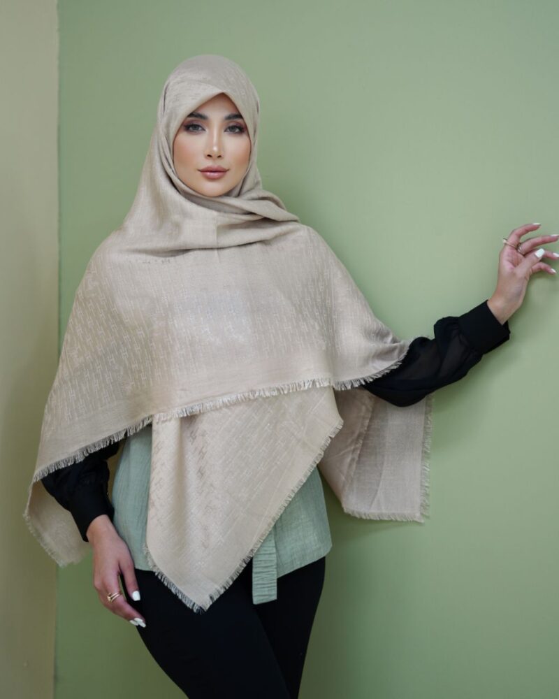 10154 روسری نخی ژاکارد کد 10154 - Image 1