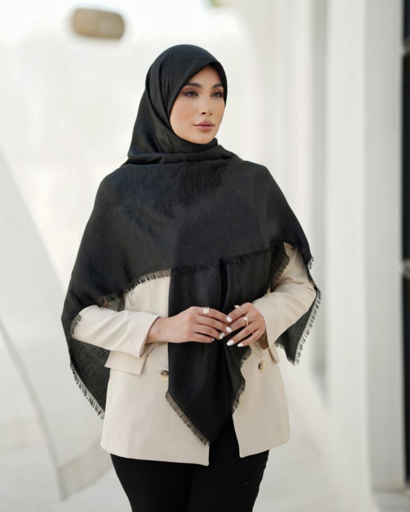 10155 روسری نخی ژاکارد کد 10155 - Image 1