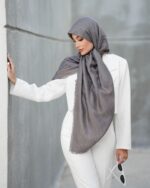 روسری نخی ژاکارد کد 10158 - Image 4