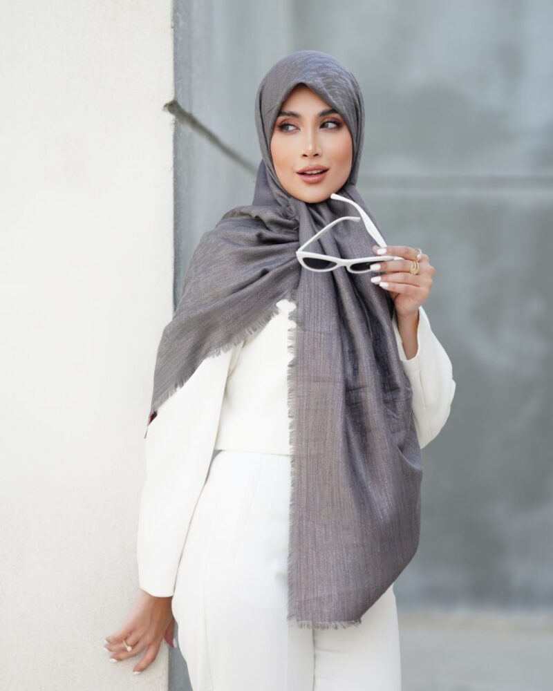 10158-2 روسری نخی ژاکارد کد 10158 - Image 1