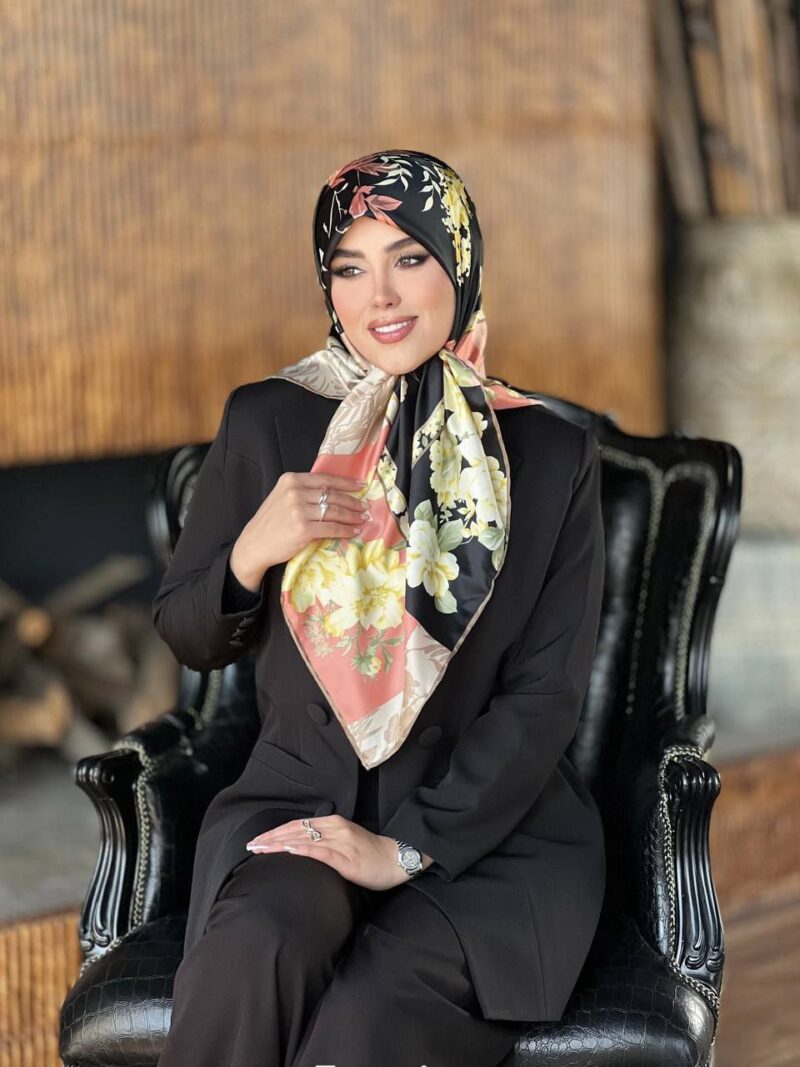 10160 روسری رنگی طرح دار کد 10160 - Image 1