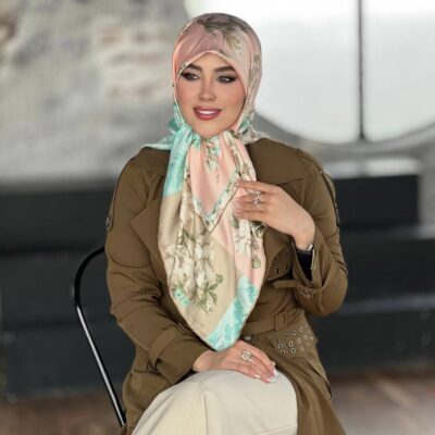 روسری رنگی طرح دار کد 10161