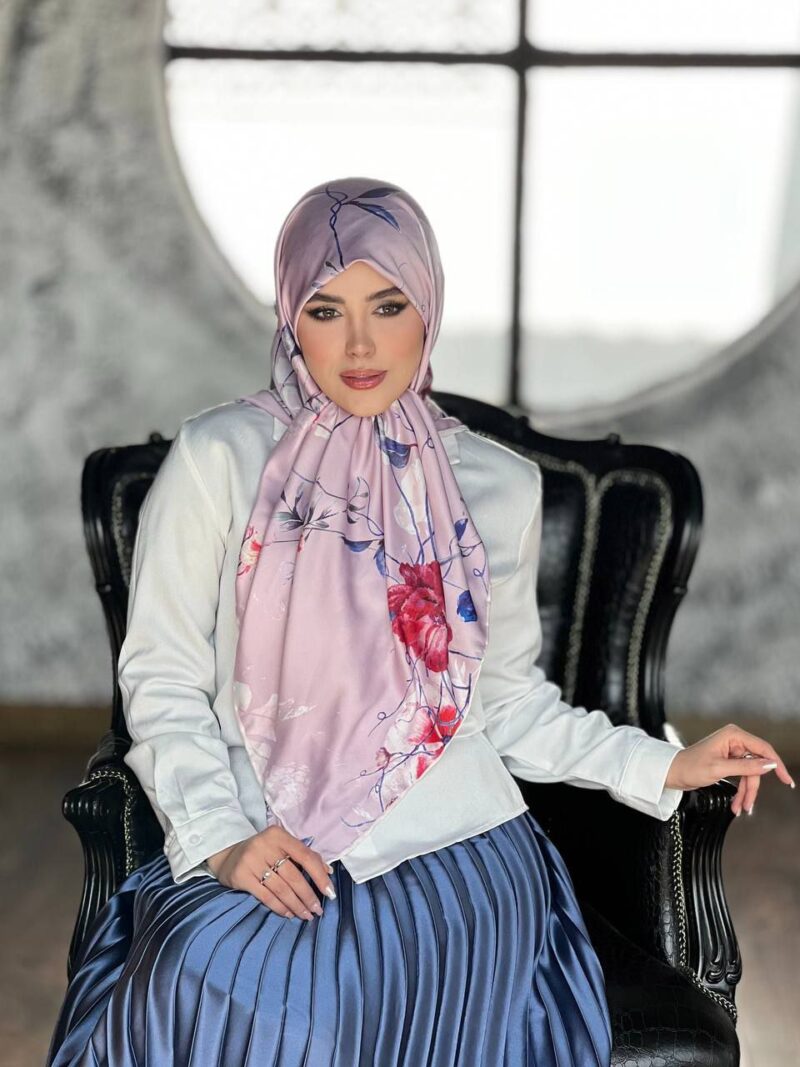 10163 روسری رنگی طرح دار کد 10163 - Image 1