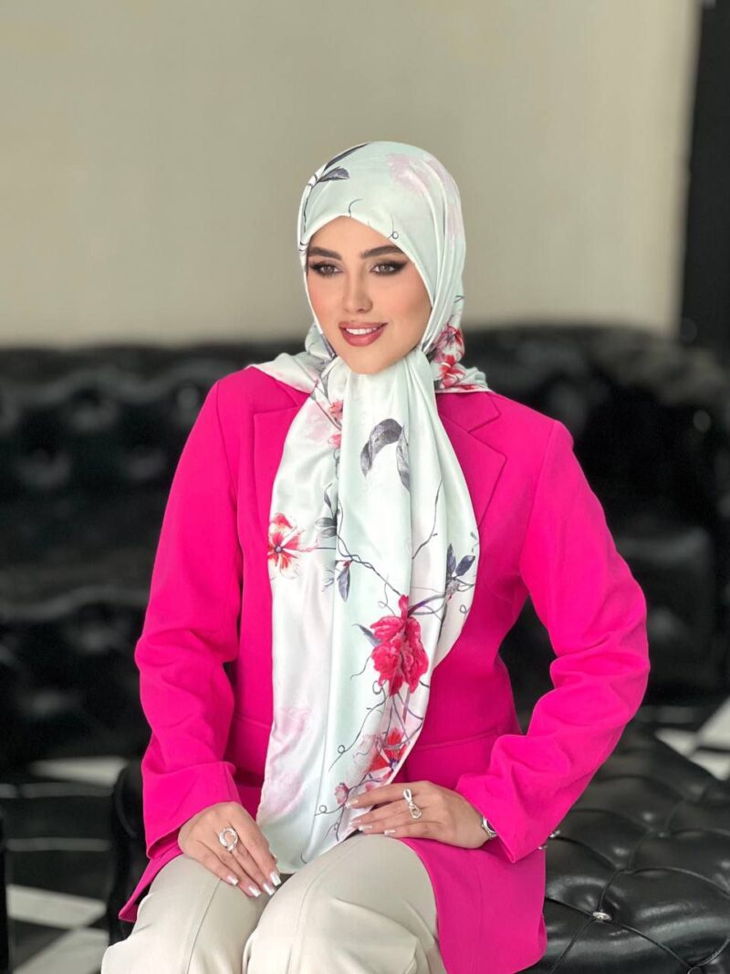 روسری رنگی طرح دار کد 10165 - Image 1