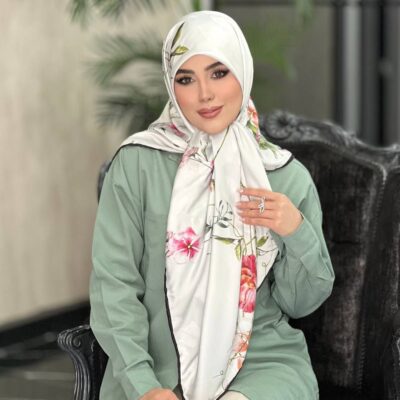 روسری رنگی طرح دار کد 10167