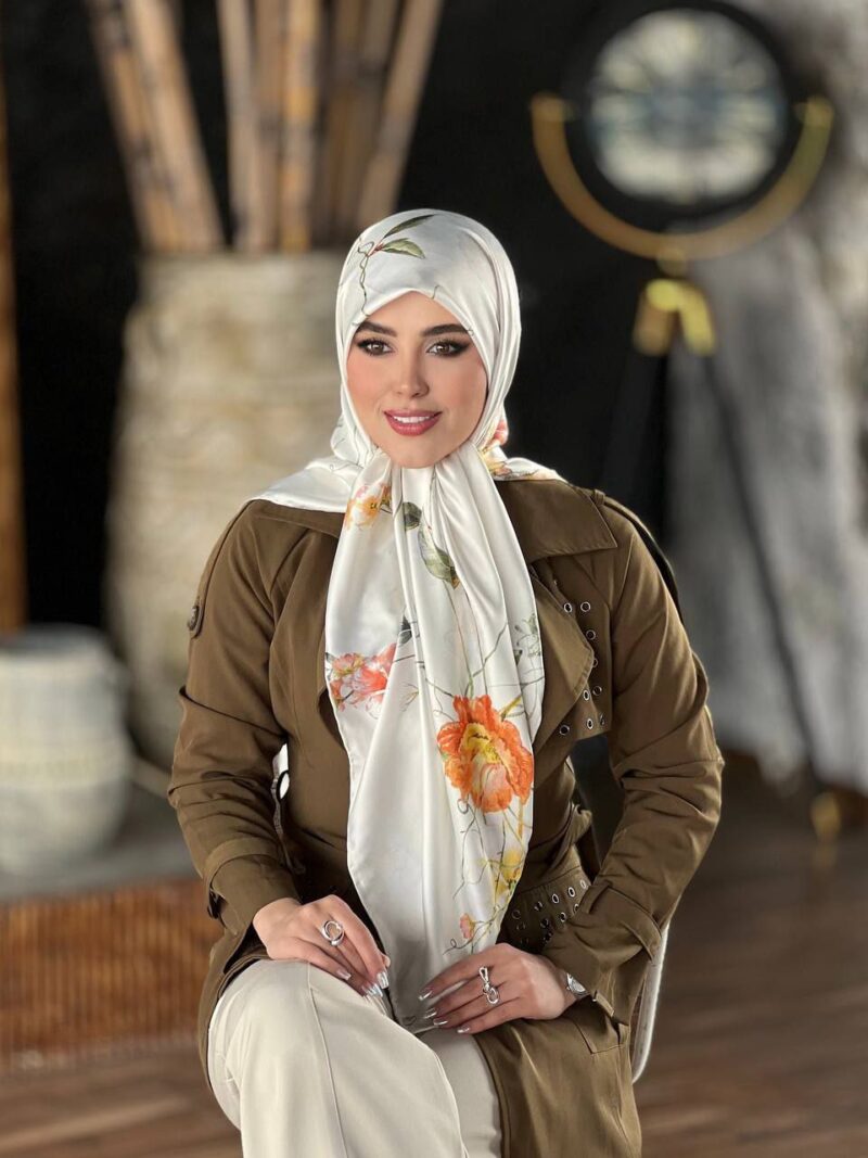 روسری رنگی طرح دار کد 10168 - Image 1