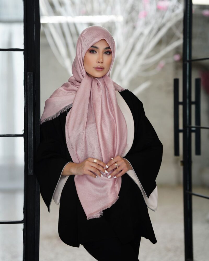 10176-1 روسری نخی ژاکارد کد 101۷6 - Image 1