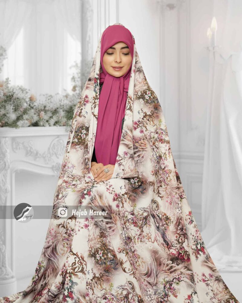 10243-1 چادر کرپ اندونزی کد 10243 - Image 1