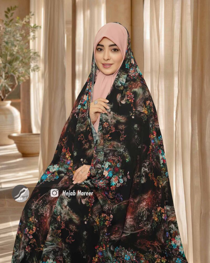 10247-1 چادر کرپ اندونزی کد 10247 - Image 1