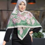 روسری رنگی طرح دار کد 10304