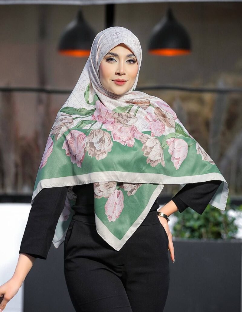 10304 روسری رنگی طرح دار کد 10304 - Image 1