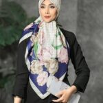 روسری رنگی طرح دار کد 10306