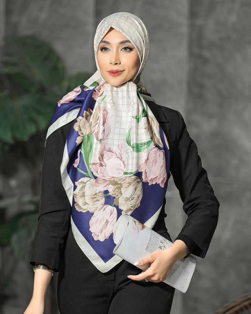 10306-2 روسری رنگی طرح دار کد 10306 - Image 1