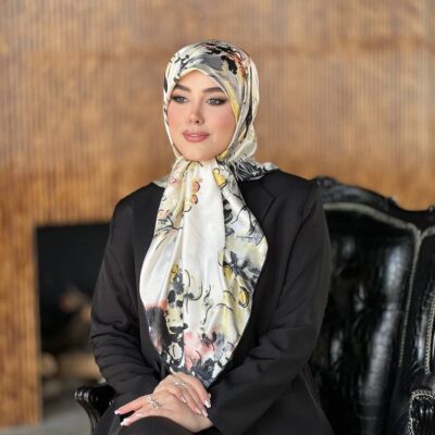 روسری رنگی طرح دار کد 10310