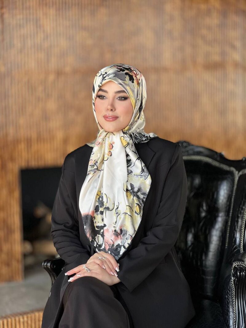 10310 روسری رنگی طرح دار کد 10310 - Image 1