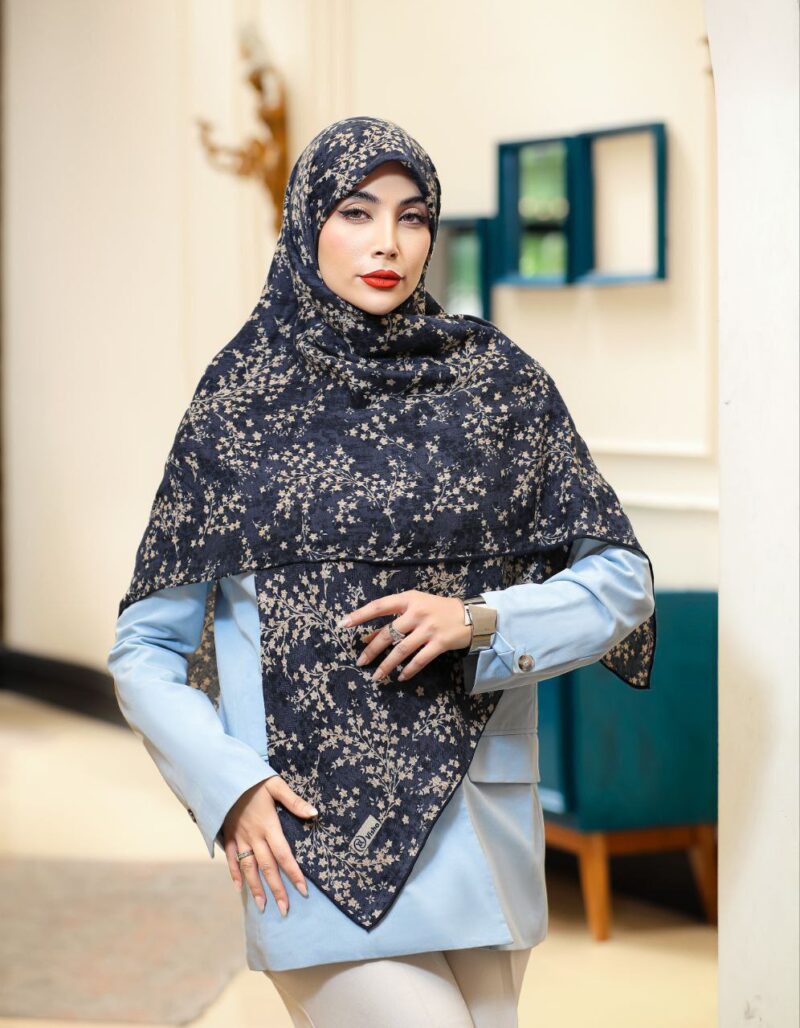 10341 روسری رنگی نخی طرح دار کد 10341 - Image 1